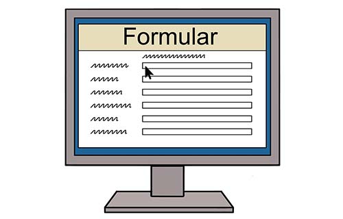 Formular auf PC