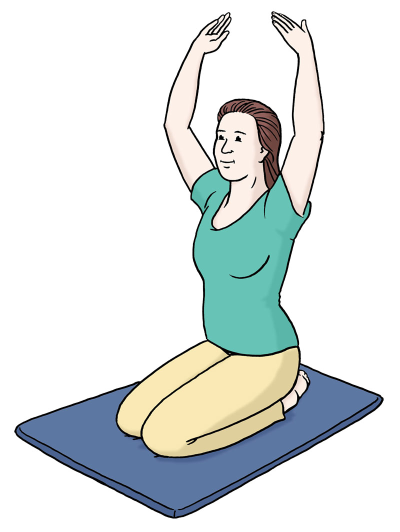 Frau, die Yoga macht